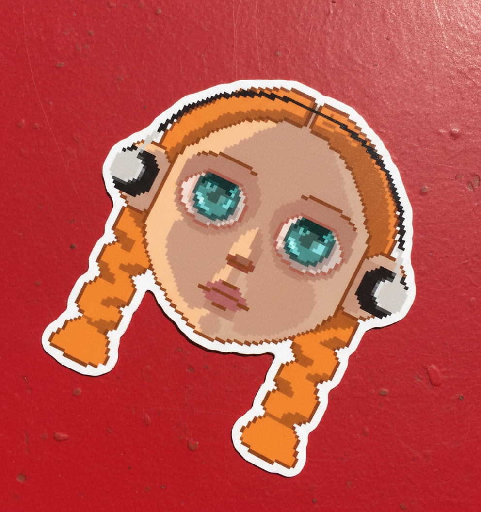 Pixel Max Sticker