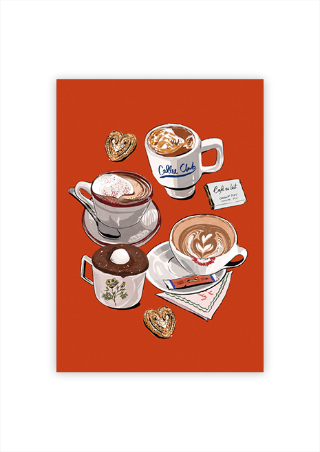 Cafe Red Poster