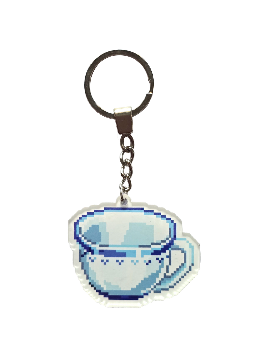 Pixel Coffee Keychain