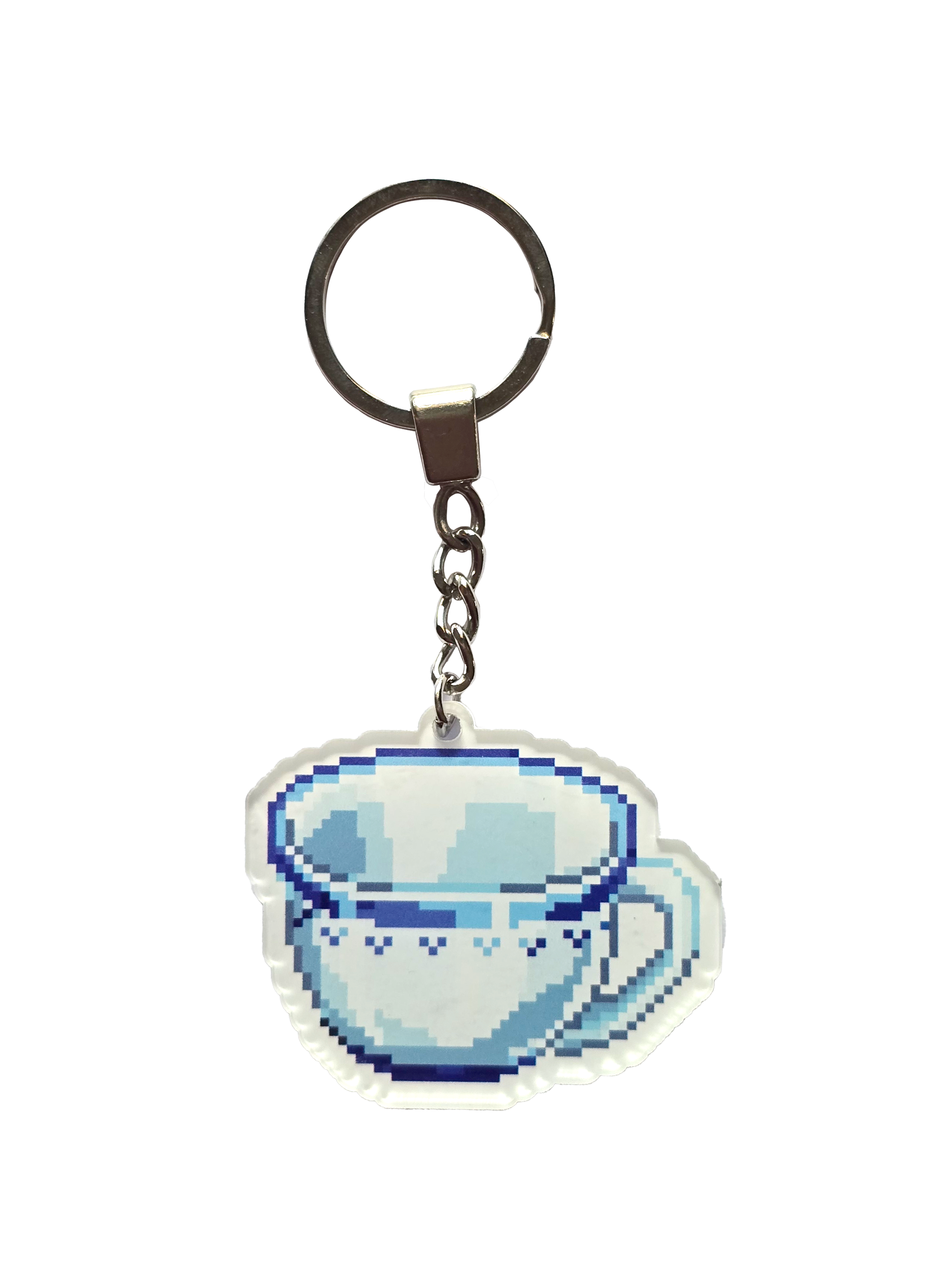 Pixel Coffee Keychain