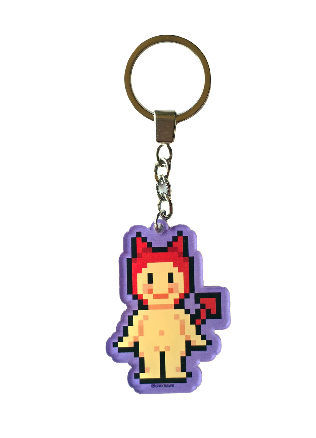 Pixel Sonny Angel Keychain (Devil)