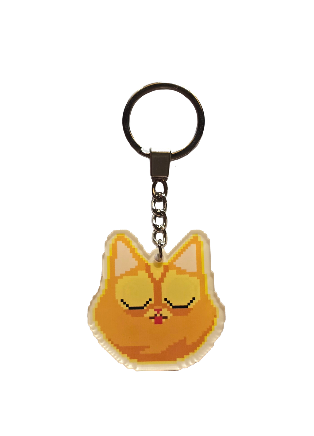 Pixel Cat Keychain