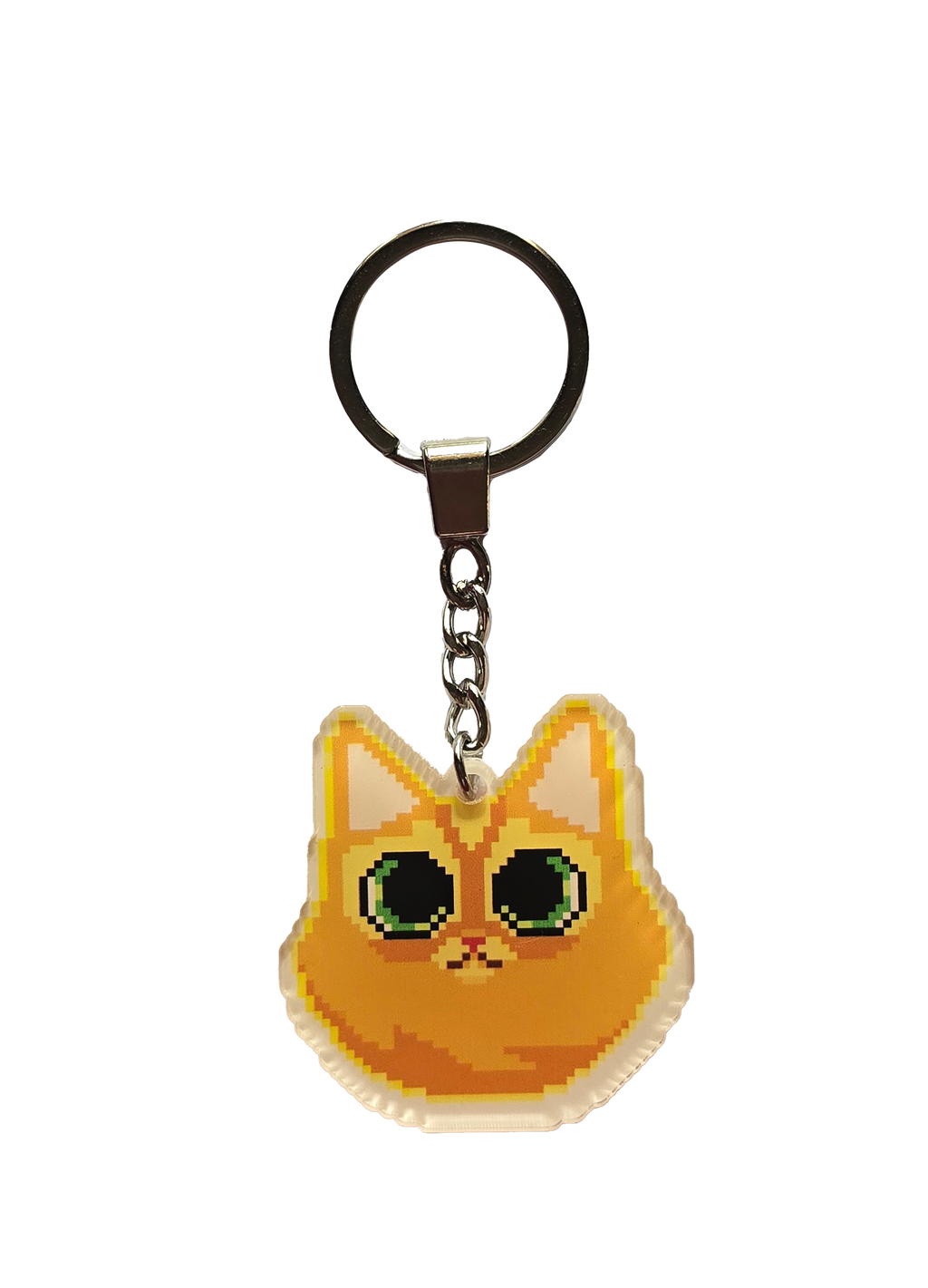 Pixel Cat Keychain