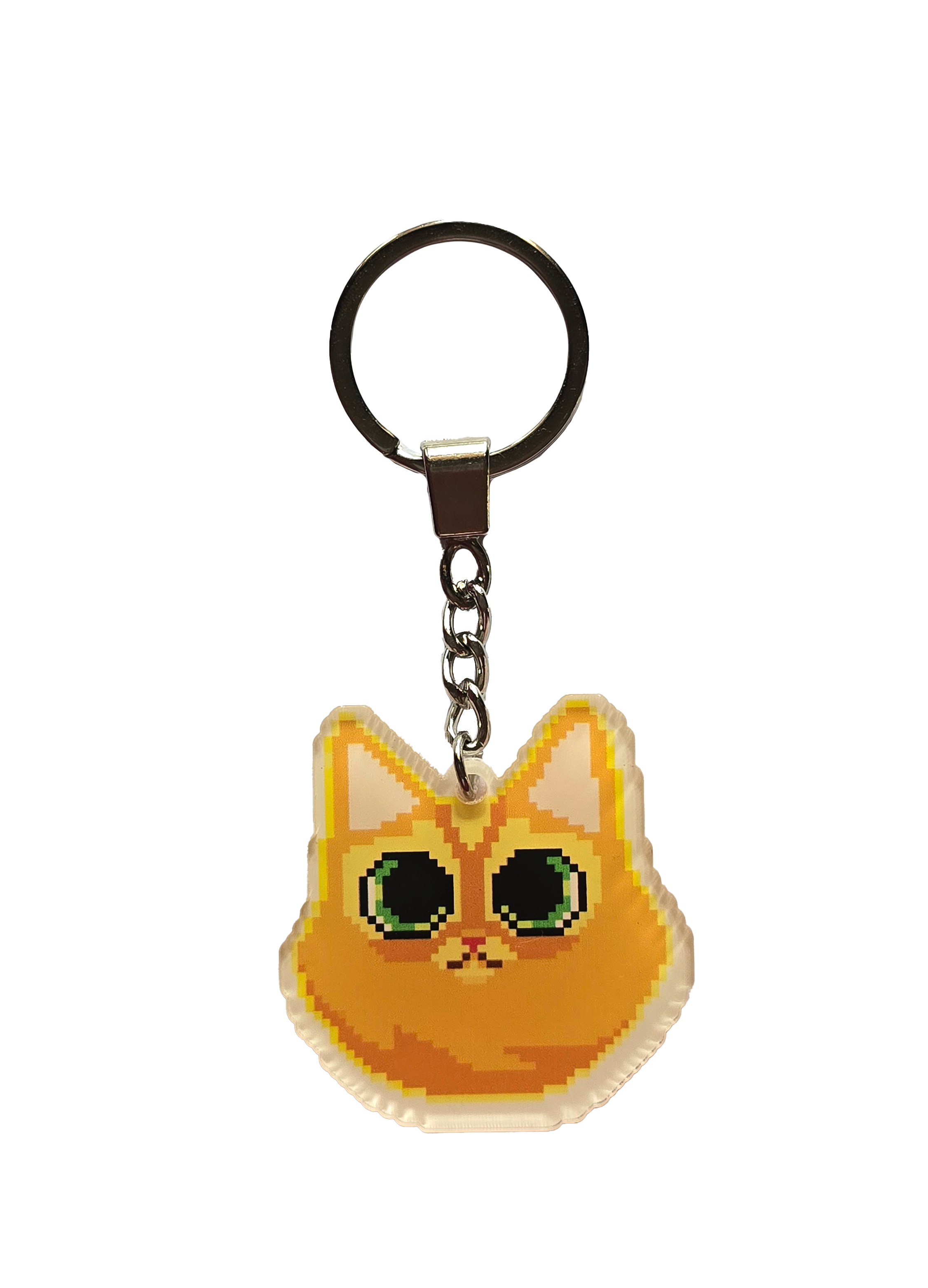 Pixel Cat Keychain