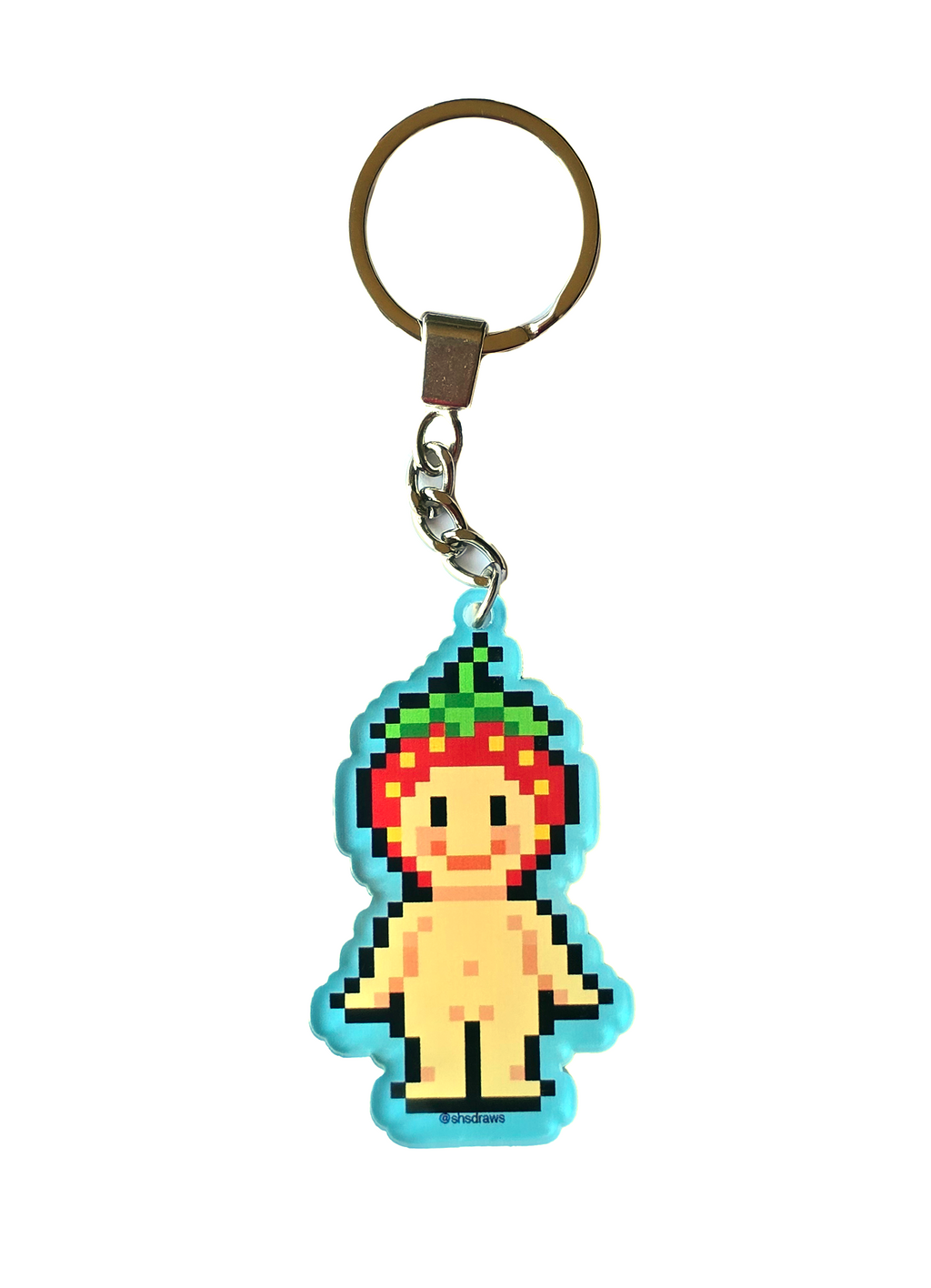 Pixel Sonny Angel Keychain (Strawberry)
