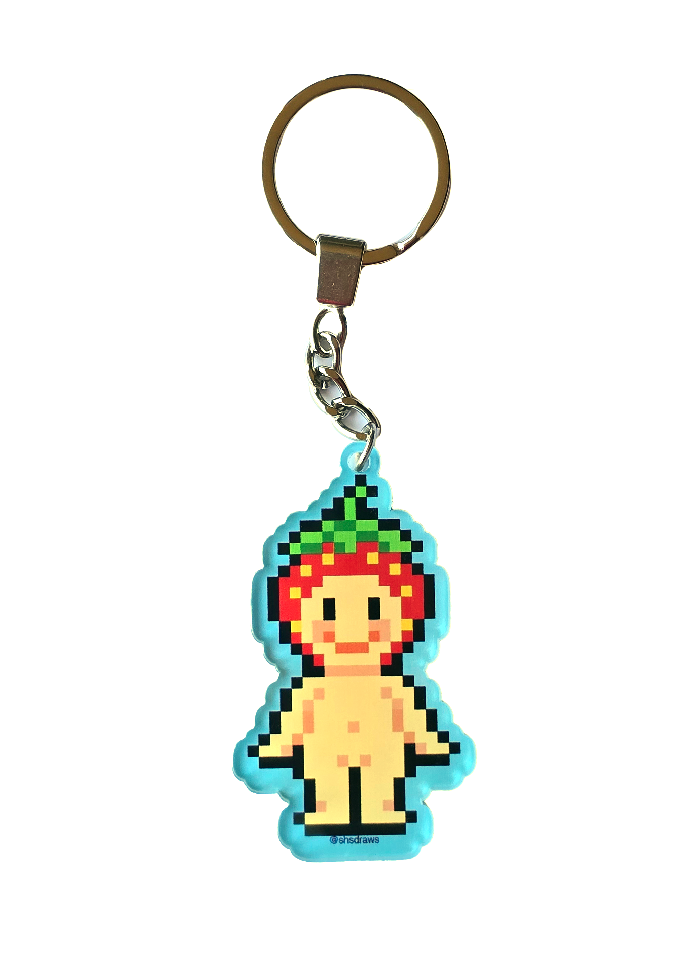Pixel Sonny Angel Keychain (Strawberry)